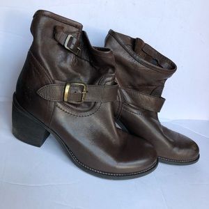 Brown Leather Cordani Boots, size 7.5